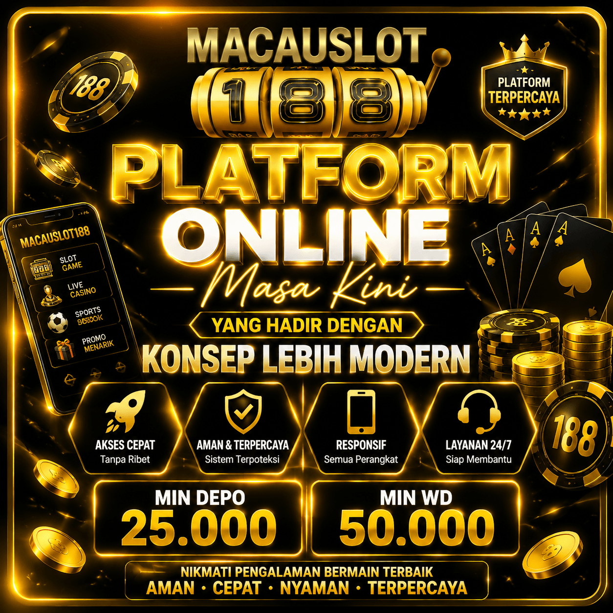 MACAUSLOT188 — Platform Online Masa Kini yang Hadir dengan Konsep Lebih Modern by MACAUSLOT188, platform online modern, platform terpercaya, slot, gacor, platform online